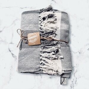 Elrene Home Fashions Farmhouse Living buffalo check throw blanket 50"x60"